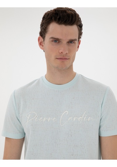 Pierre Cardin Erkek Su Yeşili Tişört 50302567-vr048 Su Yeşili