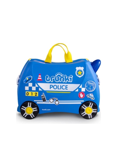 Trunki Çocuk Bavulu - Polis Arabası Percy Mavi