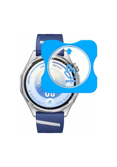 Huawei Watch Gt7 46mm Uyumlu Kolay Kurulum Aparatlı Temperli Cam Ekran Koruyucu