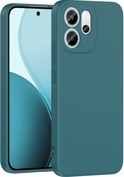 Oppo Reno 14f 5g Kılıf Mkst Mara Lansman Kapak - Koyu Yeşil Yeşil