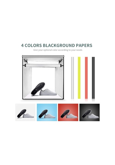LED Işıklı 40 x 40 CM Profesyonel Fotoğraf Ürün Çekim Çadırı