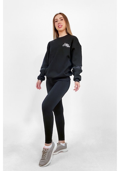 Nature The Brand Ntb Kolda Pvc Şerit Detaylı Oversize Sweatshirt Kırmızı