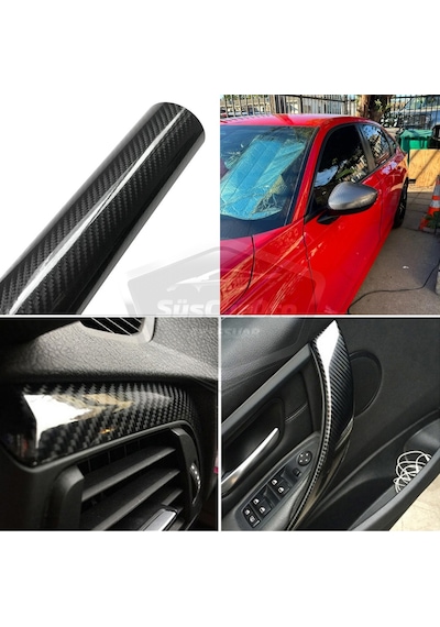 5d Ultra Parlak Karbon Fiber Folyo Film 30 X100 Cm Hava Kanallı Yapışkanlı Laptop Cep Te Kaplama Folyosu Çok Karbon Folyo 45500342
