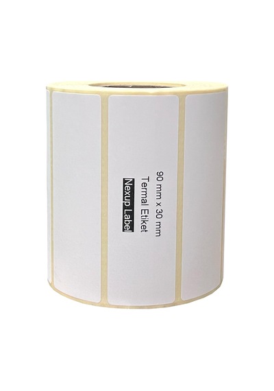90x30 Mm Termal Etiket, Barkod/adres/kargo Termal Etiketleri, Zebra Ve Diğer Yazıcılarla Uyumlu 1