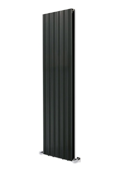 1800 x 475mm Yüksek Isı Kapasiteli Dekoratif Amber Dikey Aluminyum Antrasit Radyatör