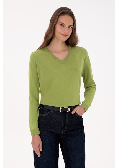 U.s. Polo Assn. Kadın Fıstık Kazak /triko 50313598-vr087 Fıstık