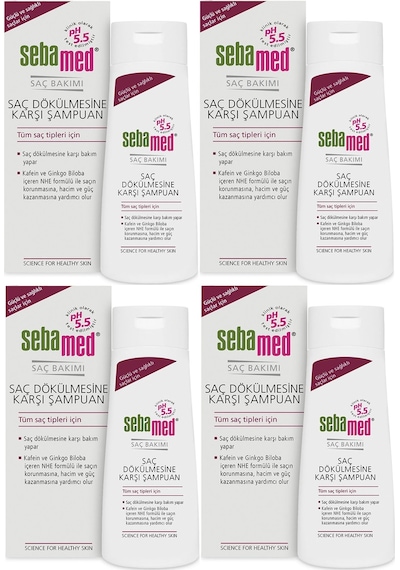 Sebamed Şampuan 400ml Saç Dökülmesine Karşı Tümsaçlar İçin 4lü