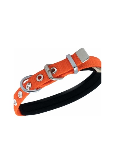 Doggie Konfor Dokuma Boyun Tasması Turuncu 1.5 x 20-25 CM Turuncu