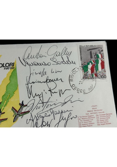 İtalyan Hava Kuvvetleri 1976 Italy - Frecce Tricolori - Limited Islak İmzalı