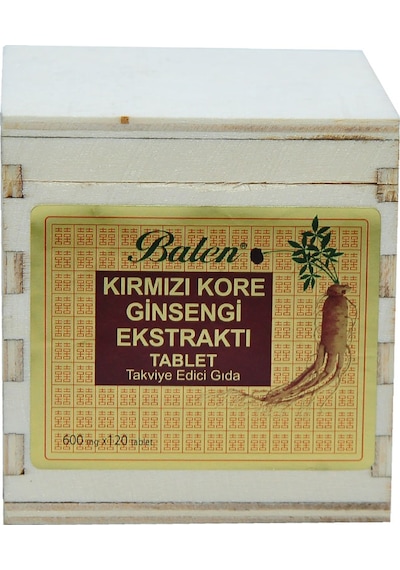 Balen Kırmızı Kore Ginsengi Ekstraktı 120 Tablet