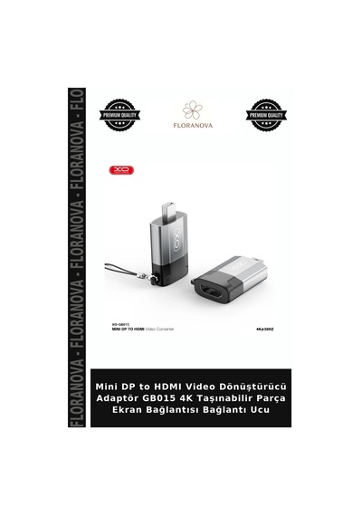 Mini Dp To Hdmı Video Dönüştürücü Adaptör Gb015 4k Taşınabilir Parça Ekran Bağlantısı Bağlantı Ucu