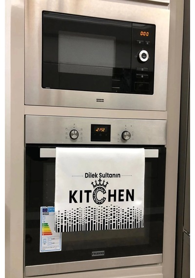 Valerine Life Kişiye İsme Özel Sultanın Kitchen Mutfak Kurulama Ve Fırın Beyaz El Havlusu %100 Pamuk Beyaz