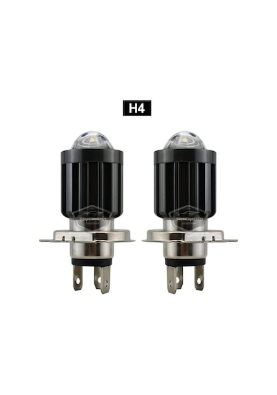 Fiat Tipo 1993-2000 Uyumlu Mercekli Far Ampulü Led Xenon Beyaz Renk Far Şimşek Etkili Csp Led Lamba Uzun Kısa 2 Adet Takım