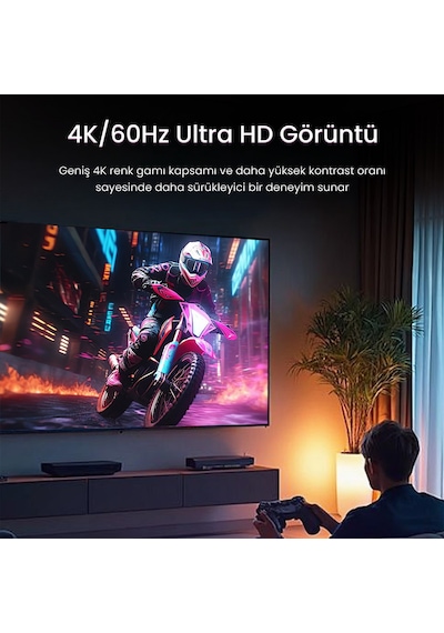 Veggieg 4k Hdmı 2.0 Görüntü Seçici 3 Giriş 1 Çıkış Kumandalı Switch