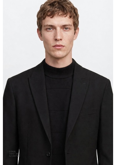 Altınyıldız Classıcs Erkek Sıyah Regular Fit Normal Kesim Kırlangıç Yaka Gofre Desenli Kapak Cepli Blazer Ceket Siyah Altınyıldız Classıcs Erkek Sıyah Regular Fit Normal Kesim Kırlangıç Yaka Gofre Desenli Kapak Cepli Blazer Ceket Siyah