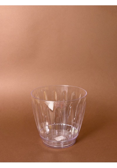 Şeffaf Orkide Saksısı No:3 / 3 Litre Kabartma Desenli 3 L
