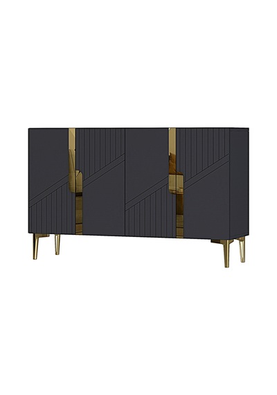 Ka1228ag Evva Konsol Ve Tv Sehpası Antrasit-gold 120cm