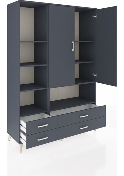 Hyperion Dolap 8 Raflı 4 Çekmeceli 2 Kapaklı 132x44x195 Antrasit-antrasit/antrasit Antrasıt/antrasıt - Antrasıt Hyperion Dolap 8 Raflı 4 Çekmeceli 2 Kapaklı 132x44x195 Antrasit-antrasit/antrasit Antrasıt/antrasıt - Antrasıt