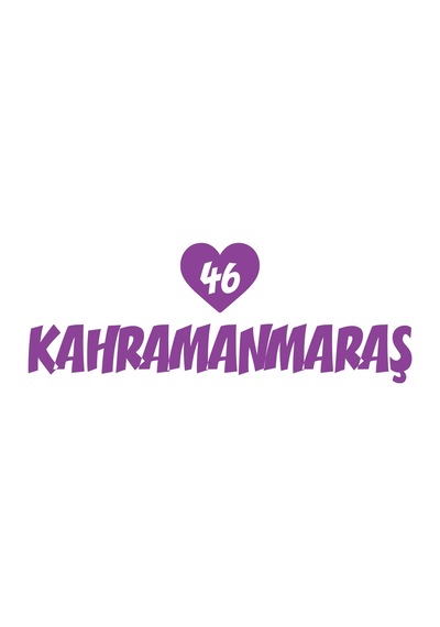 Kalpli 46 Kahramanmaraş Araba Sticker 17x17 Cm Mor