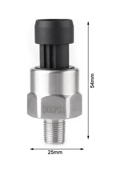 500psi Basınç Sensörü 1/8" Npt Diş Paslanmaz Çelik Yağ Gaz Su Yak