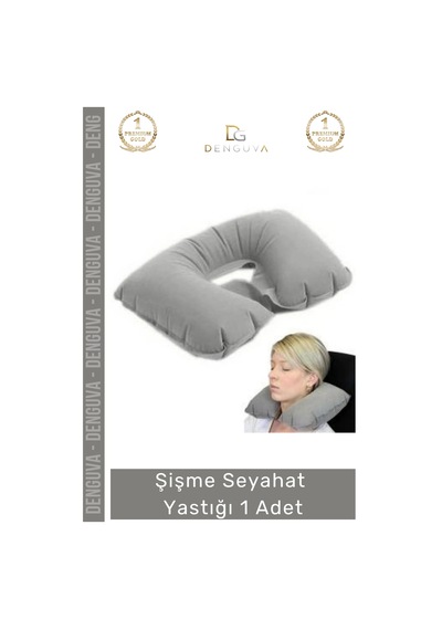 Seyahatyastığı Travel Neck Pillow Boyun Destekli Konforlu Ergonomik Dayanıklı Şişme Seyahat Yastığı