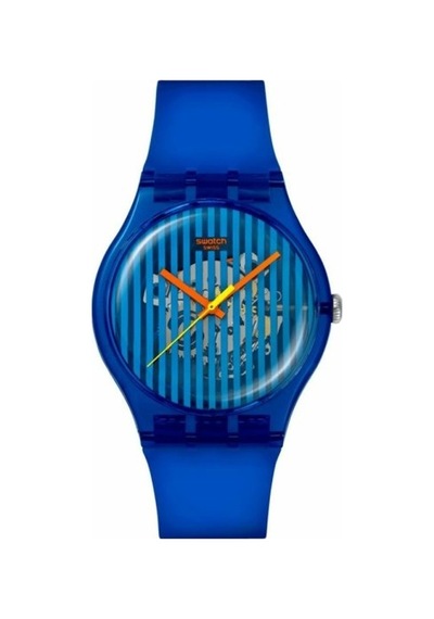 Swatch Brilliantly Blue Unisex Kol Saati So29s102 Gri