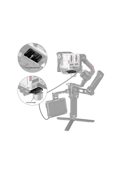 Smallrig 3158b Djı Rs 2 / Rsc 2 / Ronin-s / Rs 3 / Rs 3 Pro Gimbal İçin Hızlı Çıkarma Plakası Smallrig 3158b Djı Rs 2 / Rsc 2 / Ronin-s / Rs 3 / Rs 3 Pro Gimbal İçin Hızlı Çıkarma Plakası