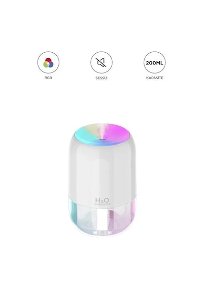 Mini Hava Nemlendirici Usb Buhar Makinesi Sessiz Masaüstü Nemlendirici