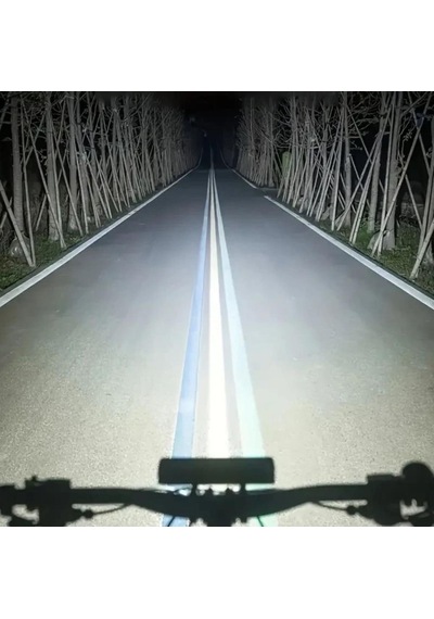 Asia Beam - 6 Usb Şarjlı 1400lm Bisiklet Ön Işık Far Siyah