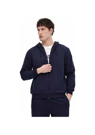 Lumberjack Mb Sn72 Fz Hod 6fx Lacivert Erkek Sweatshirt A102064454 Lacivert