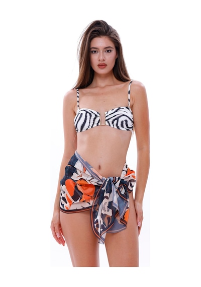 Tarzını Seç Kısa Pareo - Jungle Model 150x50 Cm Çok Renkli