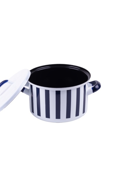 Rainpot Stripe Emaye Tencere 16cm