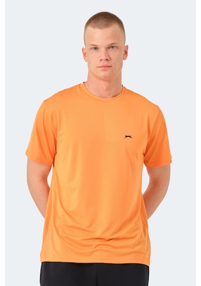 Slazenger Oswın 3 Lü Set Erkek Tişört Saks Mavi - Kırmızı - Turuncu