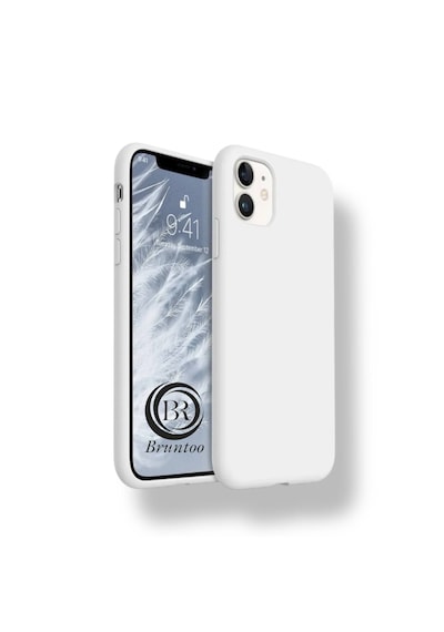 Apple Uyumlu iPhone 11 Kılıf Yumuşak Silikon İçi Kadife Lansman Kapak . Beyaz