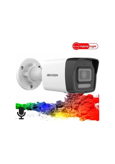 Hikvision Ds-2cd1043g2-lıuf 4mpix, 2,8mm Lens, H265+, 30mt Gece Görüşü, Hybrid Light, Sd Kart,dahili