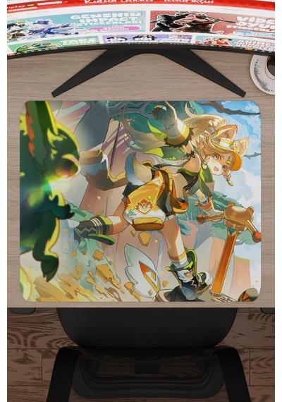 Kachina Genshin Impact Anime Oyuncu V1 - 48x40 Xl Gaming Mouse Pad Fare Altlığı