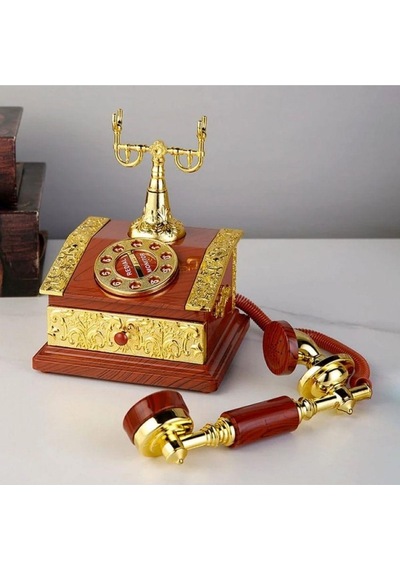 Nostaljik Telefon Müzik Kutusu Çekmeceli Takı Kutusu-427