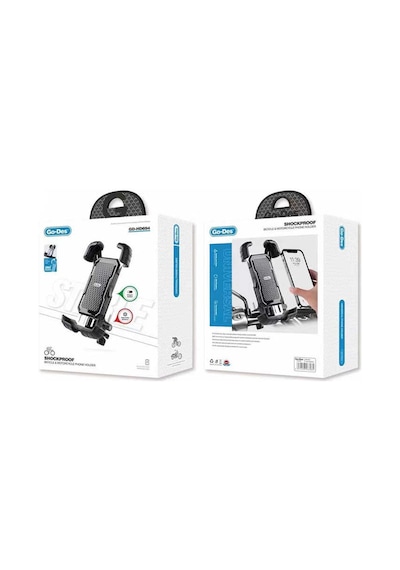 Go Des Gd-hd694 Darbeye Dayanıklı Köşe Korumalı Bisiklet Ve Motosiklet Tutucu Siyah