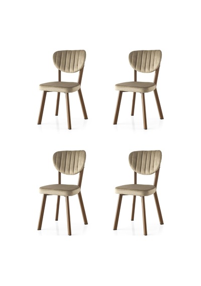 Star Demir Mutfak Sandalyesi 4 Lü Set 001