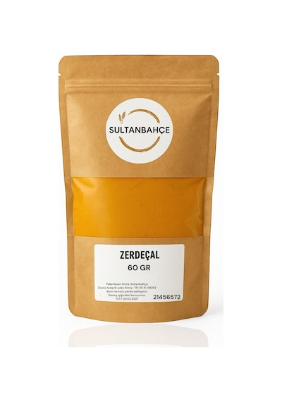 Sultanbahçe Zerdeçal Toz 60 Gr Baharat Öğütülmüş Zerdeçal Taze - Doğal - Katkısız