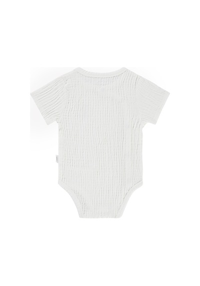 Civil Baby Ayıcık Baskılı 1-18 Ay Çıtçıtlı Badi - Ekru