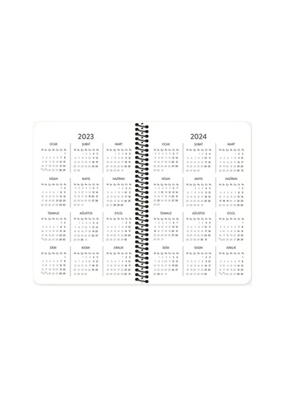 2023 13x19.5 Haftalık Ajanda - Gidelim Buralardan Mavi