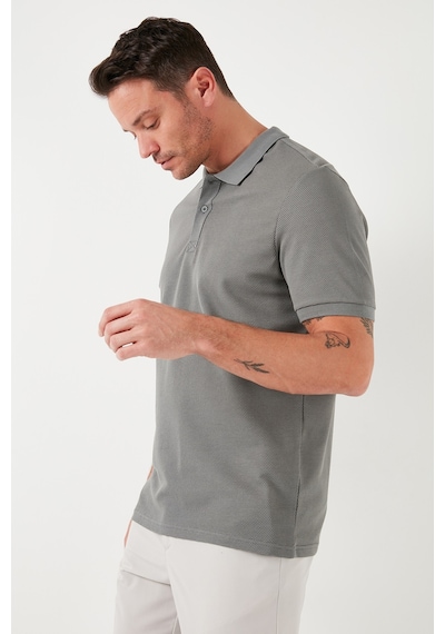 Buratti Regular Fit Pamuklu Düğmeli Erkek Polo Yaka T Shirt 5902326 Açık Haki