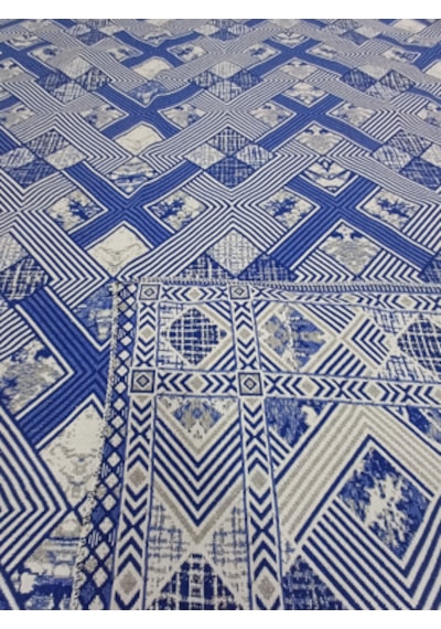 Savan Dokuma Halı Örtüsü 6m² Mavi