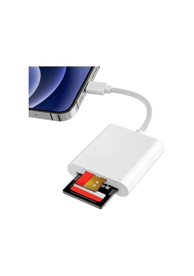 Nk1023 2'si 1 Arada Telefon Ve Pad İçin Type-c Den Sd Karta Otg Sd/tf Bellek Dönüştürücü Tak Çalıştır Kart Okuyucu