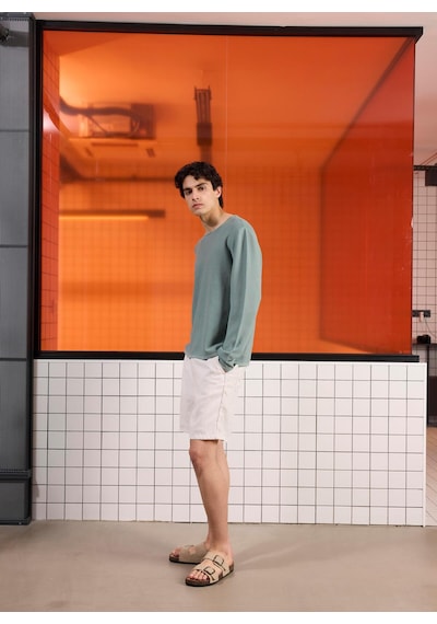 Gmg Fırenze Gu24mfw04052 Mint Erkek Bisiklet Yaka Slim Fit Triko Kazak