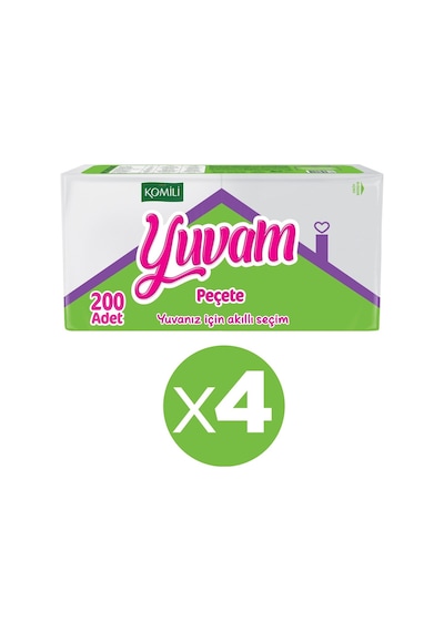 Komili Yuvam Peçete 4 x 200'lü