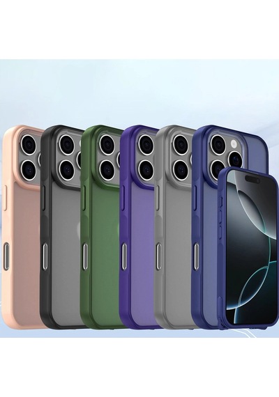 Apple Uyumlu iPhone 16 Pro Kılıf Elegant Kapak Siyah\