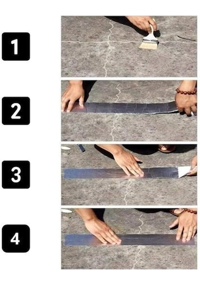 Güncelçarşı 5cm X 5 Mt Yüksek Sıcaklık Dayanan Su Geçirmez Alüminyum Folyo Çamur Bant, Çatı Duvar Çatlak Onarıcı Yalıtım, 5 Metre, Boru Yalıtımı, Yalıtım