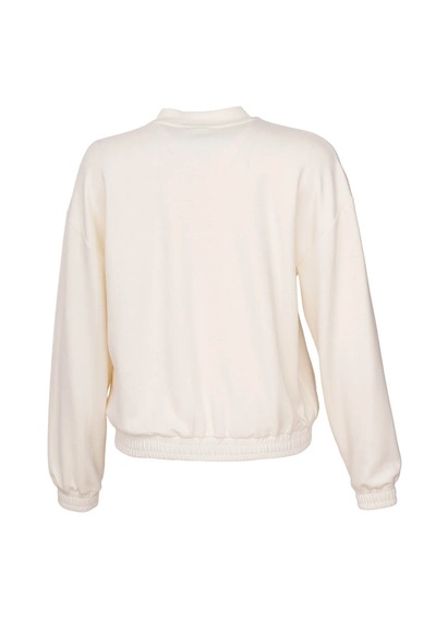 Hummel Ember Fermuarlı Ekru Kadın Sweatshirt 922550-9157